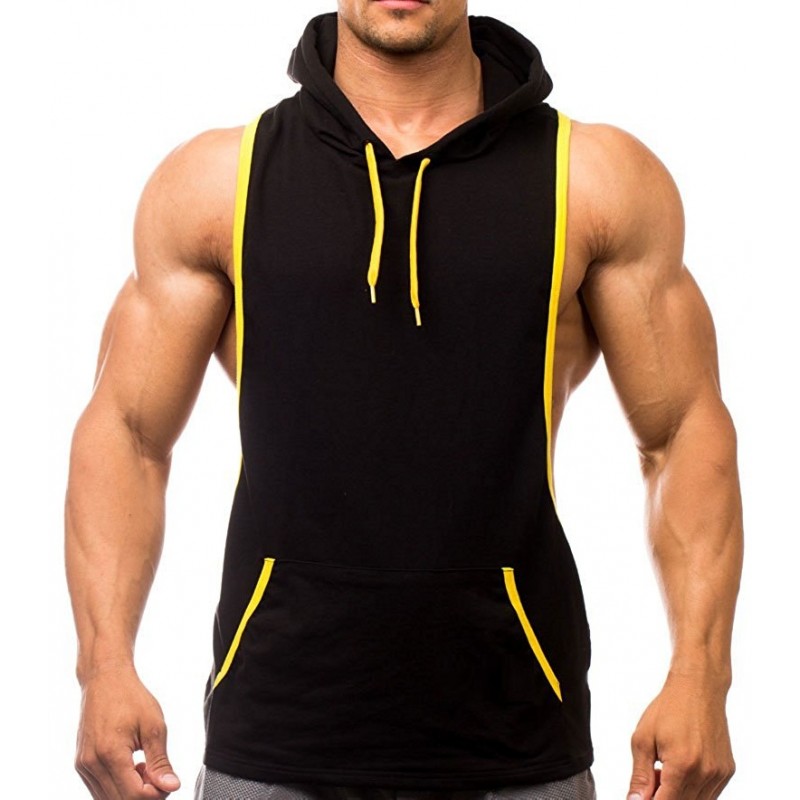 Gym Fitness Stringer Hoodies #016